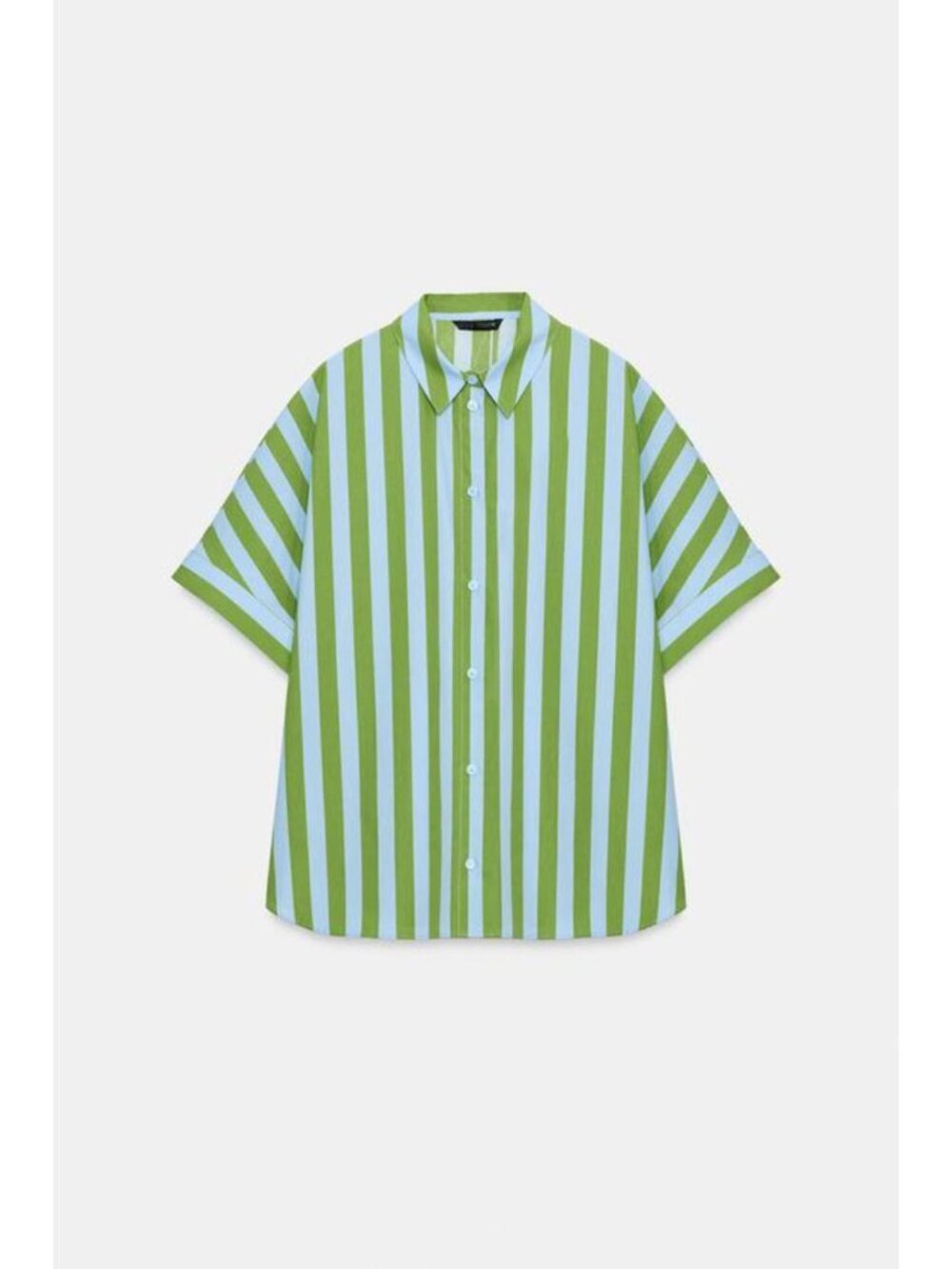 ZARA OVERSIZED STRIPED SHIRT - Picture 9 of 11